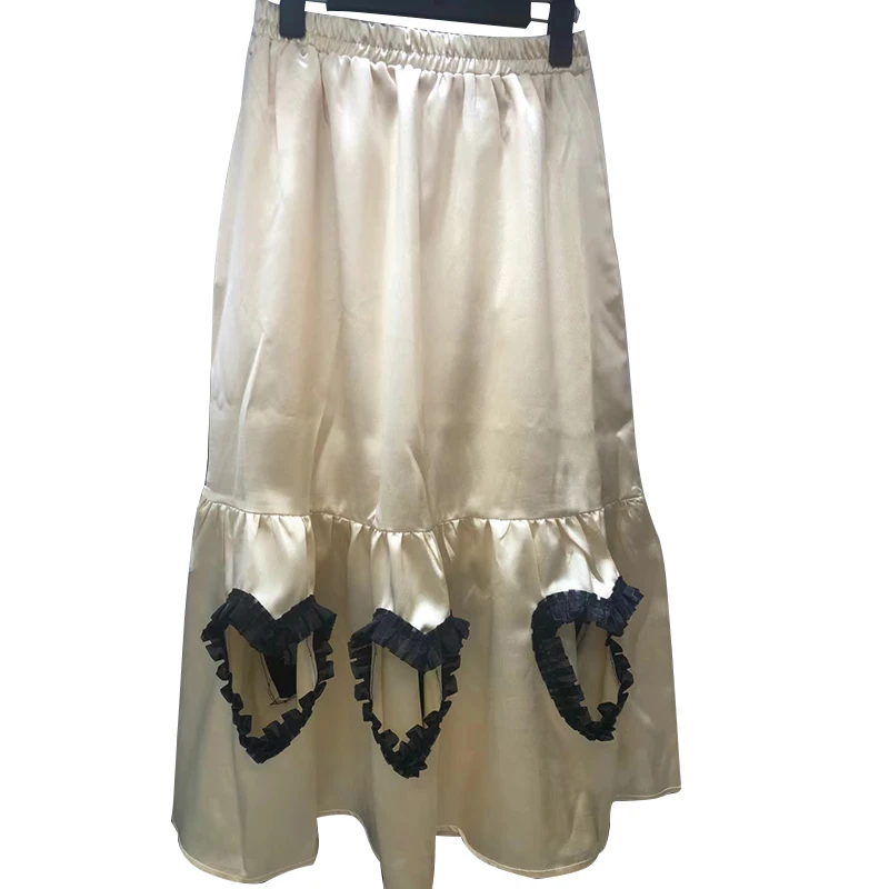 GALCAUR Black Hollow Out Casual Skirt For Women High Waist Hit Color Patchwork Mid Skirts Female 2021 Summer Fashion New Clothes 
GALCAUR Black Hollow Out Casual Skirt For Women High Waist Hit Color Patchwork Mid Skirts Female 2021 Summer Fashion New Clothes