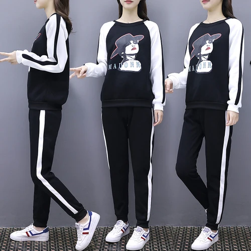 Contrast Plus Size 5xl Tracksuit For Women Two Piece Set Top And Pants Casual Fashion Women's Suit Ensemble Femme Deux Pieces
Contrast Plus Size 5xl Tracksuit For Women Two Piece Set Top And Pants Casual Fashion Women's Suit Ensemble Femme Deux Pieces