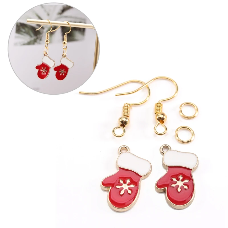 SAUVOO Christmas Jewelry Earrings Making Kits Santa Claus Xmas Socks Tree Bell Deer Women Earring Findings DIY Material Sets
SAUVOO Christmas Jewelry Earrings Making Kits Santa Claus Xmas Socks Tree Bell Deer Women Earring Findings DIY Material Sets