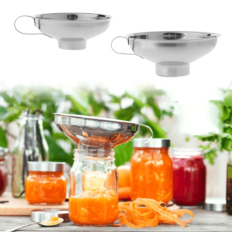 Stainless Steel Wide Mouth Canning Funnel Cup Hopper Filter Kitchen Tools 2 Size
Stainless Steel Wide Mouth Canning Funnel Cup Hopper Filter Kitchen Tools 2 Size