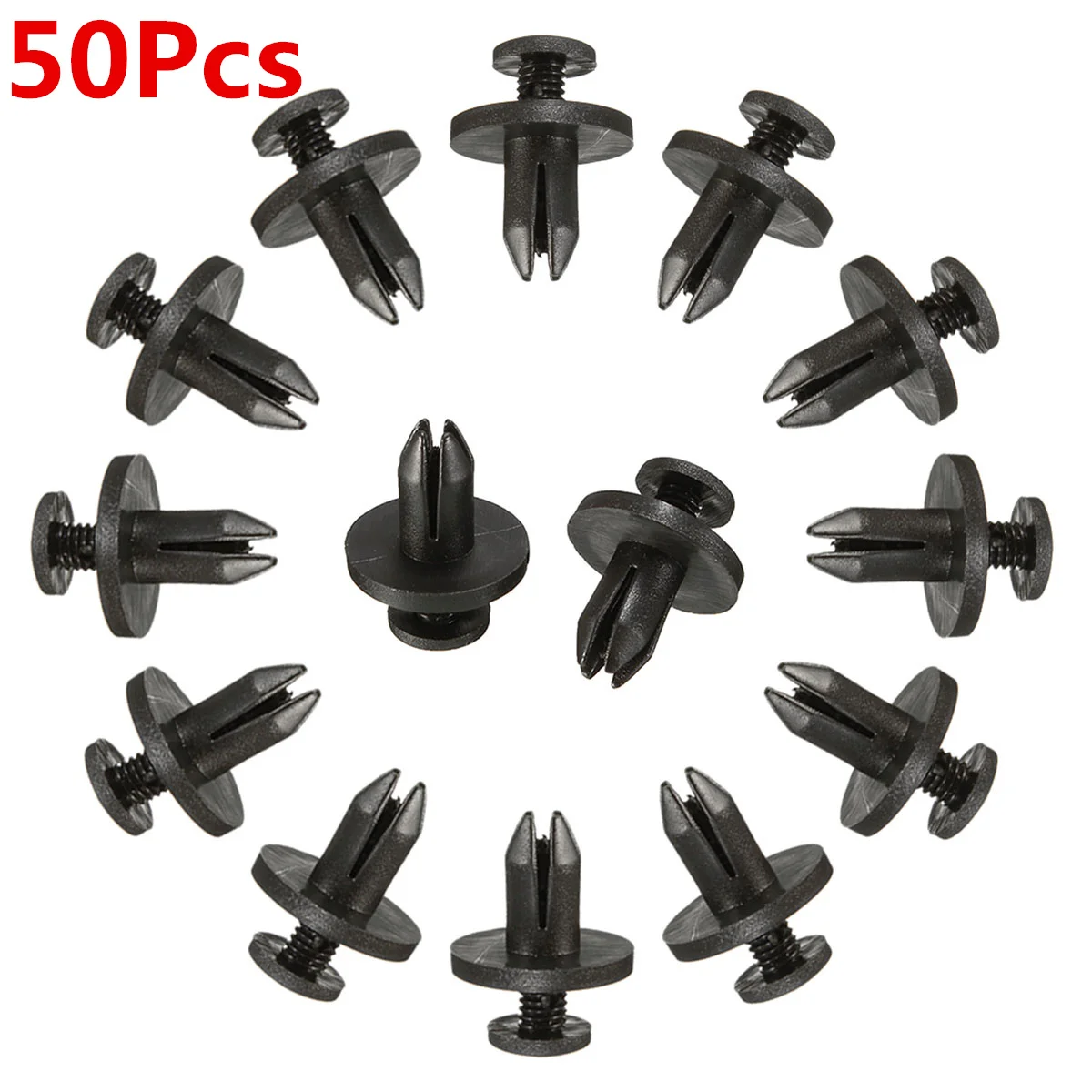 50pcs Universal Car Truck Bumper Fender Rivet Fastener Clips 6mm Hole Black
50pcs Universal Car Truck Bumper Fender Rivet Fastener Clips 6mm Hole Black