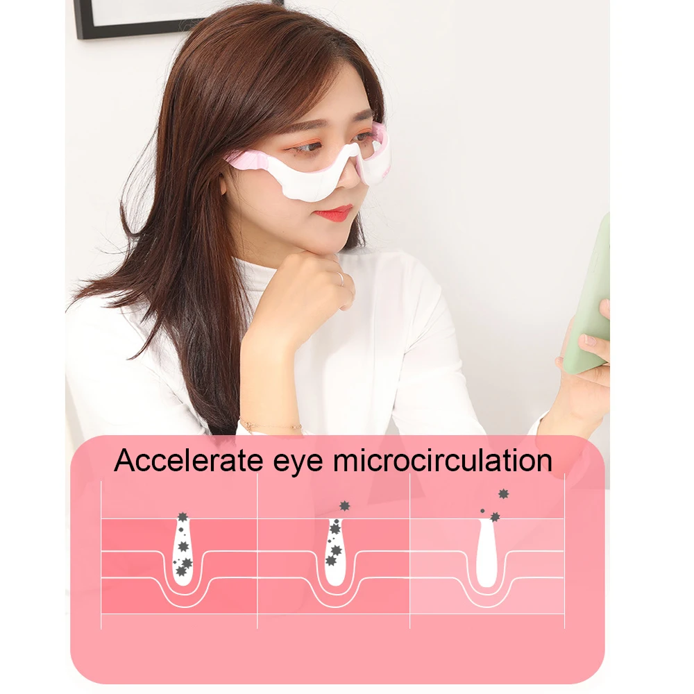Electric Vibration Eye Massager Relieve Fatigue EMS Heating Therapy Massage Tool Acupressure Eye Relaxation Massager Beauty Care
Electric Vibration Eye Massager Relieve Fatigue EMS Heating Therapy Massage Tool Acupressure Eye Relaxation Massager Beauty Care