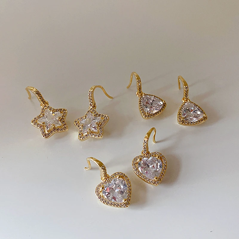 GSOLD Vintage Classic Shiny Rhinestones Triangle Love Star Earring Inlaid Zircon Geometric Metal Earrings Women Jewelry Gifts
GSOLD Vintage Classic Shiny Rhinestones Triangle Love Star Earring Inlaid Zircon Geometric Metal Earrings Women Jewelry Gifts