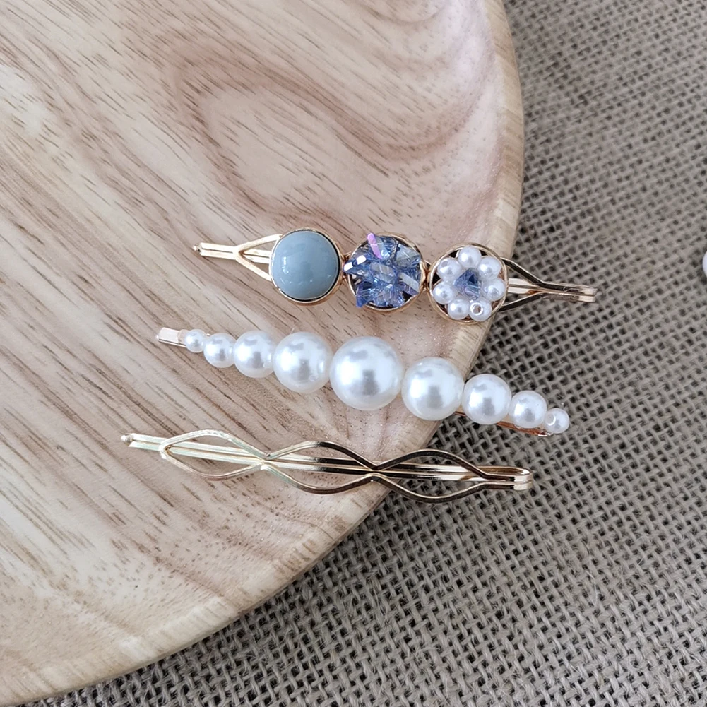 3Pcs Imitation Pearl Beads Gold Color Metal Plated Hairpin Set Hair Clip for Women Wedding Headwear Barrette Stick Gift
3Pcs Imitation Pearl Beads Gold Color Metal Plated Hairpin Set Hair Clip for Women Wedding Headwear Barrette Stick Gift