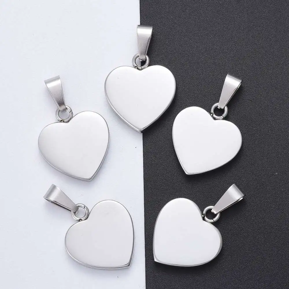 10pcs Heart 304 Stainless Steel Stamping Blank Tag Dog Tags Pendants Charms for Jewelry Making DIY Craft Findings 23~25x22x4mm
10pcs Heart 304 Stainless Steel Stamping Blank Tag Dog Tags Pendants Charms for Jewelry Making DIY Craft Findings 23~25x22x4mm