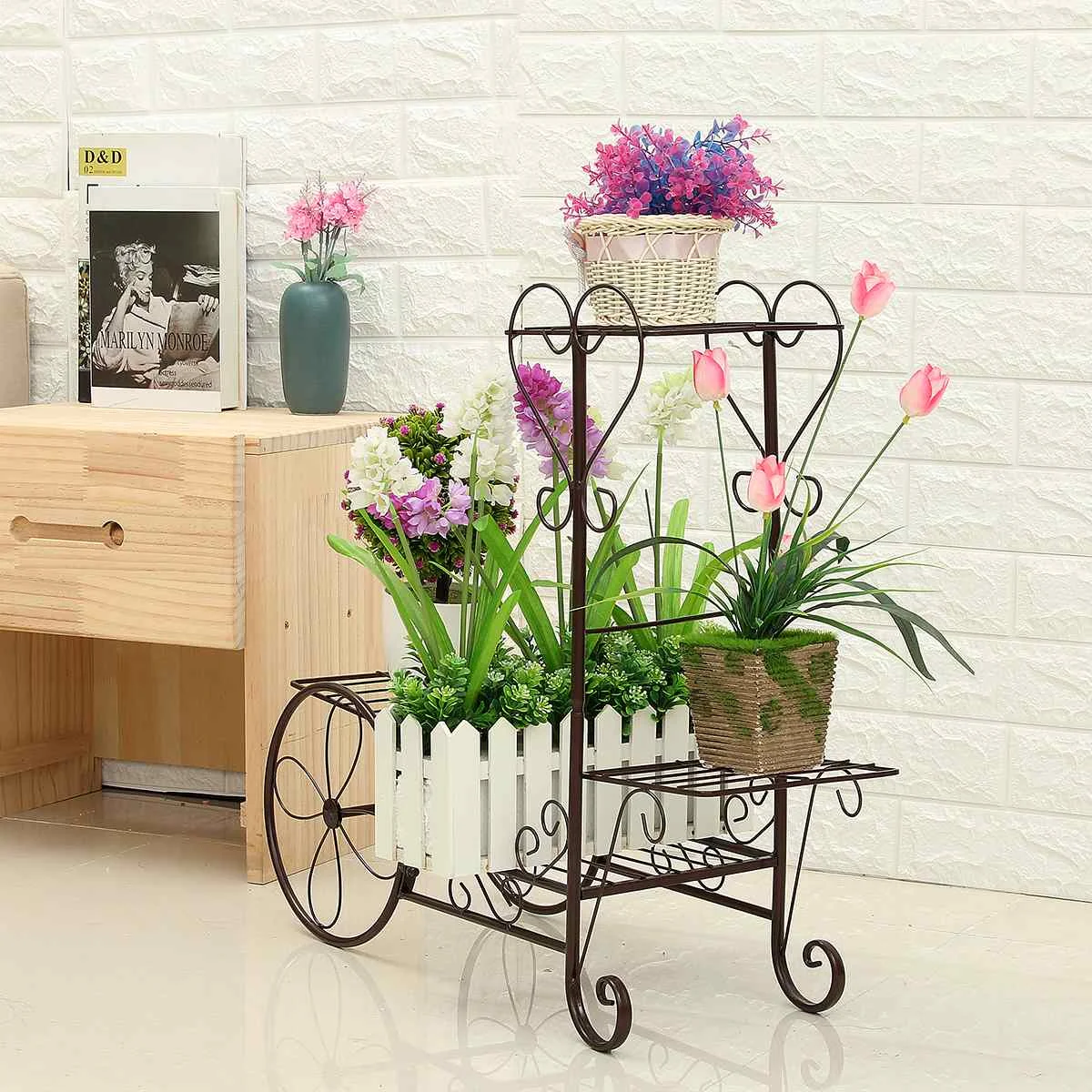 24.5X25.5X36cm Metal Plant Stand Flower Rack Pot Storage Rack Display Shelf Holder Home Indoor Outdoors Decor Garden Balcony
24.5X25.5X36cm Metal Plant Stand Flower Rack Pot Storage Rack Display Shelf Holder Home Indoor Outdoors Decor Garden Balcony