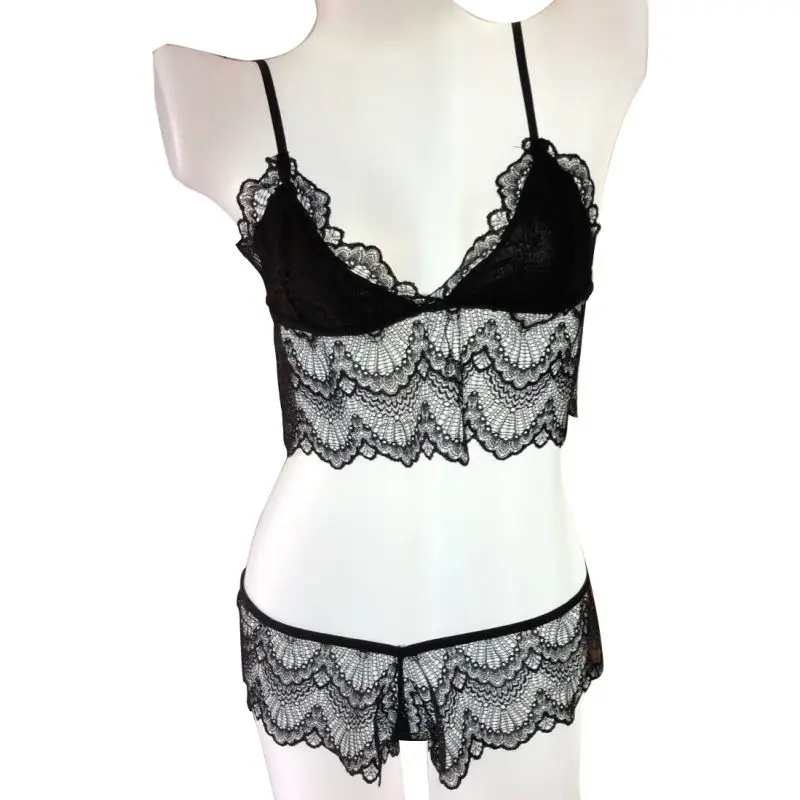 Women Fashion Sexy Temptation Bra Panties Set Lace Lingerie Solid Color Mesh Deep V Brassiere Underwear Two-Piece Suit Wire Free
Women Fashion Sexy Temptation Bra Panties Set Lace Lingerie Solid Color Mesh Deep V Brassiere Underwear Two-Piece Suit Wire Free