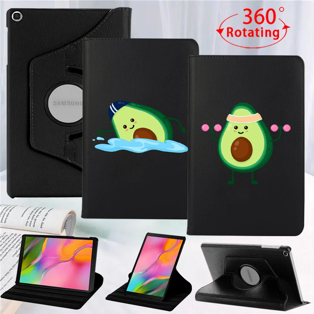 

360 Rotating Case for Samsung Galaxy Tab A 10.1" 2019 T510 T515 /Tab S6 Lite 10.4" P610 P615 Stand Cover PU Leather Tablet Funda