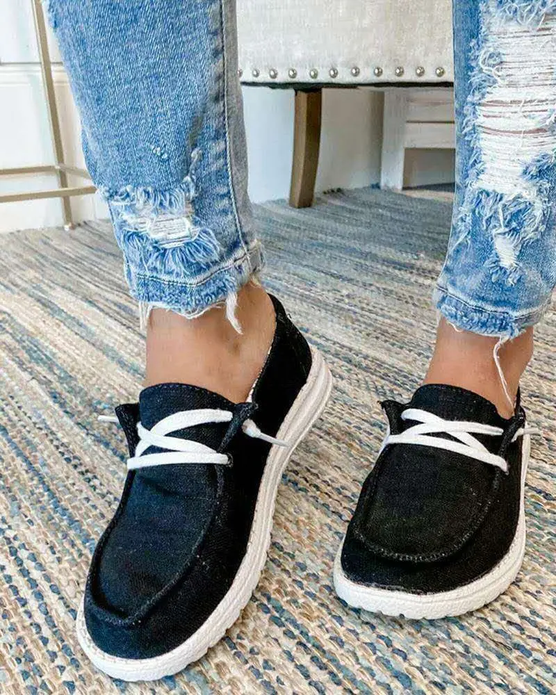 Canvas Shoes Women Lace Up Sneakers 2021 Summer Ladies Loafers Soft Breathable Casual Shoes Solid Female Flat Shoes Plus Size
Canvas Shoes Women Lace Up Sneakers 2021 Summer Ladies Loafers Soft Breathable Casual Shoes Solid Female Flat Shoes Plus Size