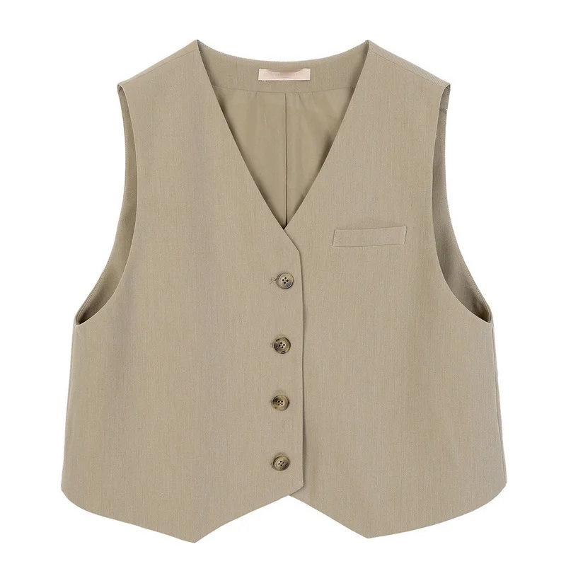 Sweet Peter Pan Collar Drawstring Single Breasted Women Blouse Casual Fashion Solid V Neck Blazer Vest 2021 Spring New Suit
Sweet Peter Pan Collar Drawstring Single Breasted Women Blouse Casual Fashion Solid V Neck Blazer Vest 2021 Spring New Suit