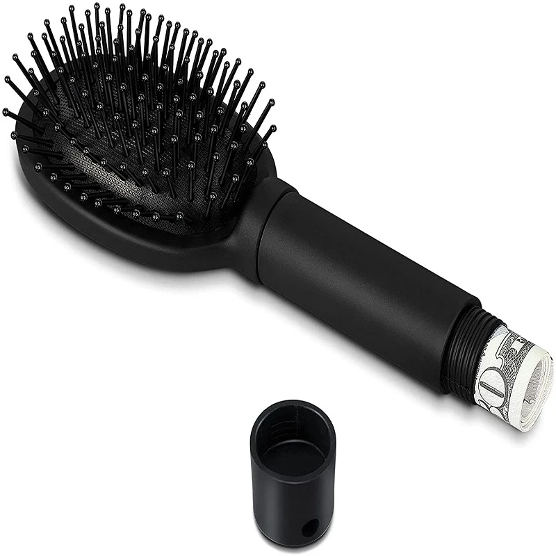 Escova de cabelo discreta para ocultar dinheiro, dinheiro, mini chave, pílulas, joias pequenas, contêiner secreto
Escova de cabelo discreta para ocultar dinheiro, dinheiro, mini chave, pílulas, joias pequenas, contêiner secreto