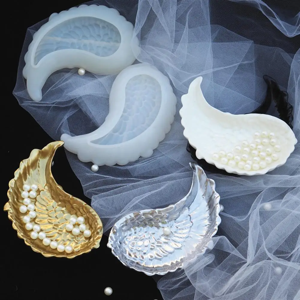 Angel Wing Shape Storage Tray Feather Dish Plate Epoxy DIY Jewelry Silicone Mold UV Resin Mold Tools
Angel Wing Shape Storage Tray Feather Dish Plate Epoxy DIY Jewelry Silicone Mold UV Resin Mold Tools