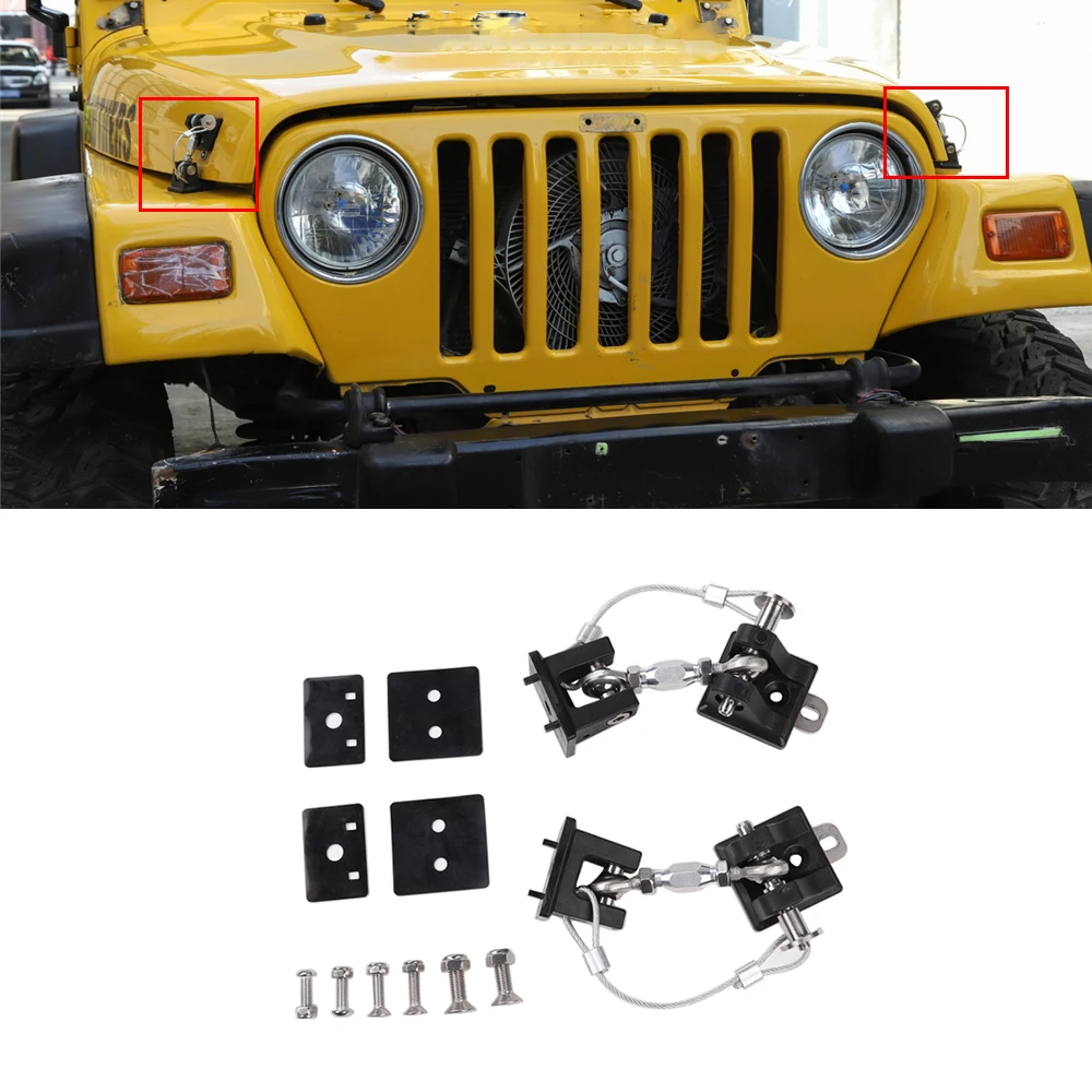 Защелки для капота Противоугонный фонарь для Jeep Wrangler TJ 1997 1998 1999 2000 2001 2002 2003 2004 2005 2006 автомобильные аксессуары
Защелки для капота Противоугонный фонарь для Jeep Wrangler TJ 1997 1998 1999 2000 2001 2002 2003 2004 2005 2006 автомобильные аксессуары