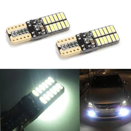 2pcs/Pair Car Unviersal Replacement 4014 SMD 24LED T10 12V Wedge LED bulb for Car Truck Motorcycle Boat RV Trailer Lights Bulbs
2pcs/Pair Car Unviersal Replacement 4014 SMD 24LED T10 12V Wedge LED bulb for Car Truck Motorcycle Boat RV Trailer Lights Bulbs
