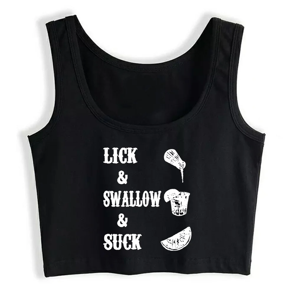 Crop Top Women Lick Swallow Suck Funny Tequila Design Harajuku Emo Aesthetic Grunge Tank Top Female Clothes
Crop Top Women Lick Swallow Suck Funny Tequila Design Harajuku Emo Aesthetic Grunge Tank Top Female Clothes