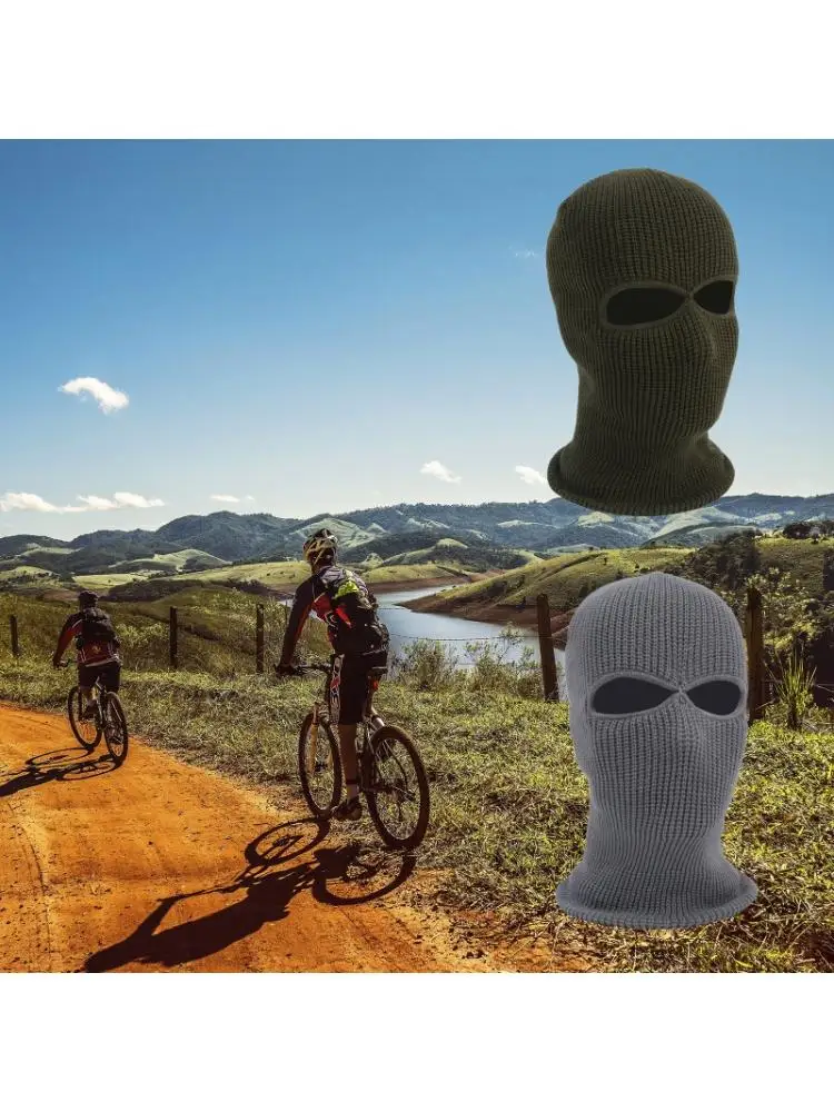 Unisex 2-Hole Knitted Ski Mask Balaclava Hat Winter Solid Color Full Face Cover Neck Gaiter Outdoor Windproof Beanie Cap
Unisex 2-Hole Knitted Ski Mask Balaclava Hat Winter Solid Color Full Face Cover Neck Gaiter Outdoor Windproof Beanie Cap