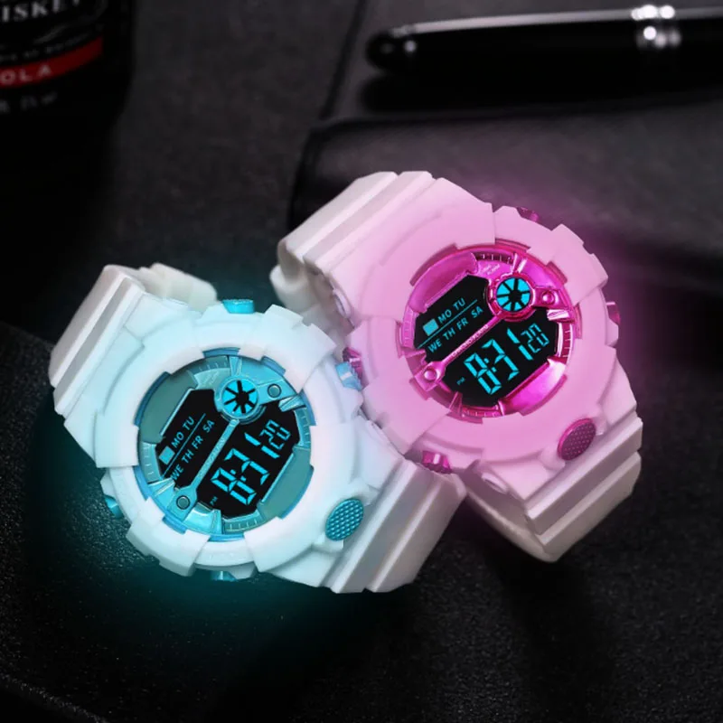 Children's Luminous Alarm Clock Electronic Multi-function Color Leisure Sports Electronic Watch Waterproof Student Watch
Children's Luminous Alarm Clock Electronic Multi-function Color Leisure Sports Electronic Watch Waterproof Student Watch