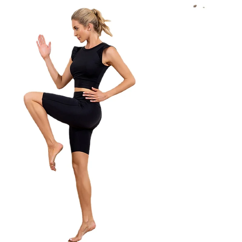 2021 Yoga Sports Suit Female Stretch Sports Suit Running Leisure Suit Fitness Exercise Buttock Yoga Suit Sexy Shorts for Women
2021 Yoga Sports Suit Female Stretch Sports Suit Running Leisure Suit Fitness Exercise Buttock Yoga Suit Sexy Shorts for Women