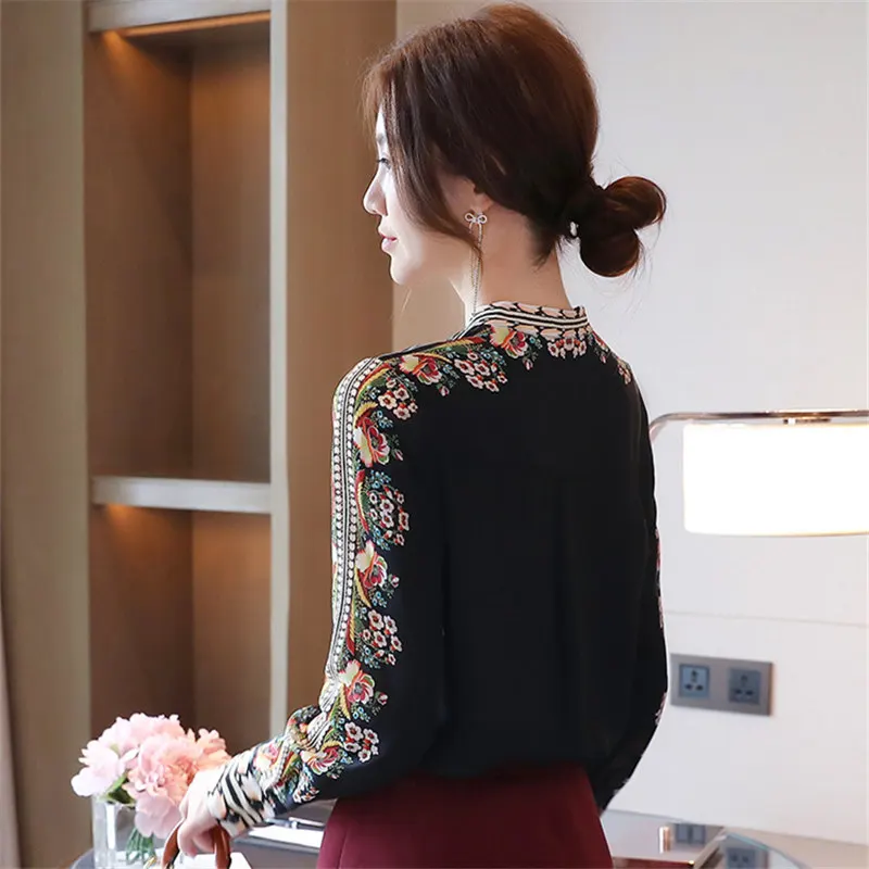 2020 Autumn New Fashion Women Tops And Blouses Long Sleeve Solid Color Chiffon Floral Shirts Office Ladies O-Neck Clothes Blusas
2020 Autumn New Fashion Women Tops And Blouses Long Sleeve Solid Color Chiffon Floral Shirts Office Ladies O-Neck Clothes Blusas