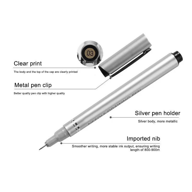 10 Pcs Waterproof Hook Line Pens Needle Art Drawing Set Signature for Home Office ND998 
10 Pcs Waterproof Hook Line Pens Needle Art Drawing Set Signature for Home Office ND998