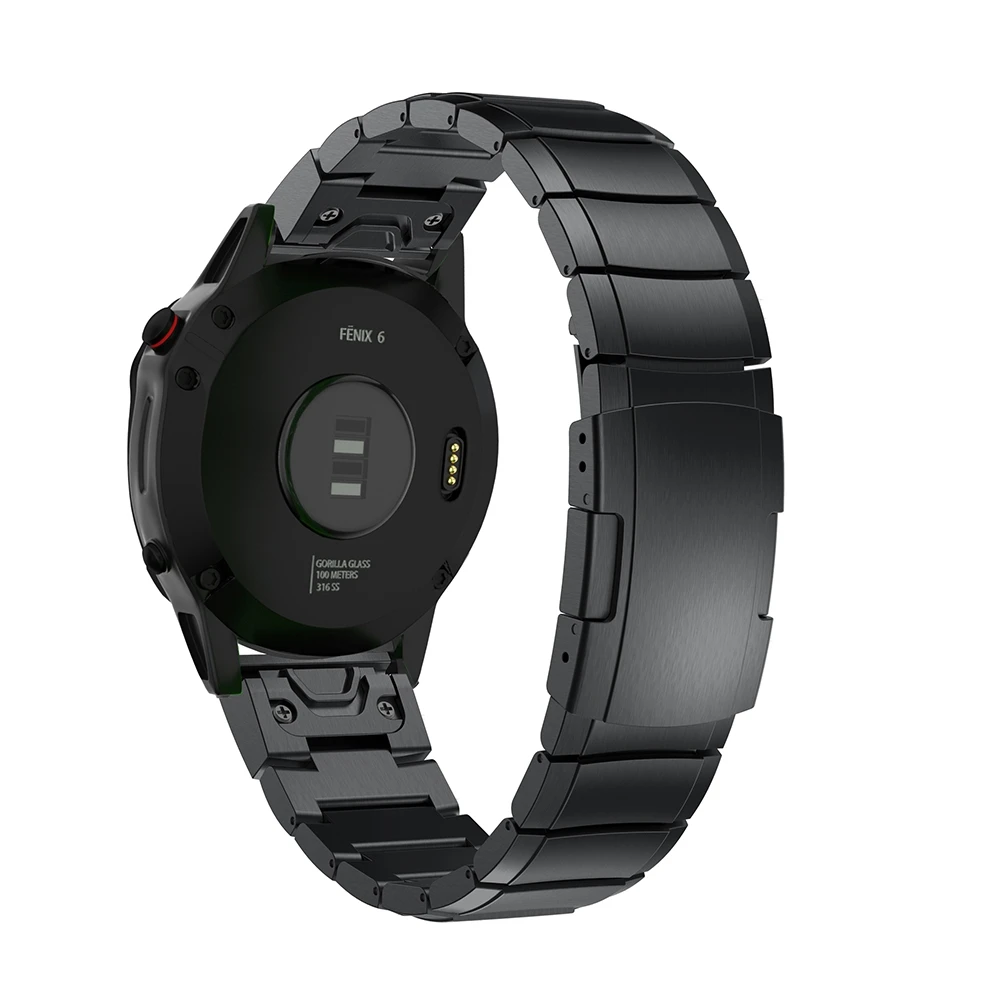 Браслет из нержавеющей стали для Garmin Fenix 5 5S/5X Plus/6S 6X Pro/Forerunner 935 ремешок 22 мм