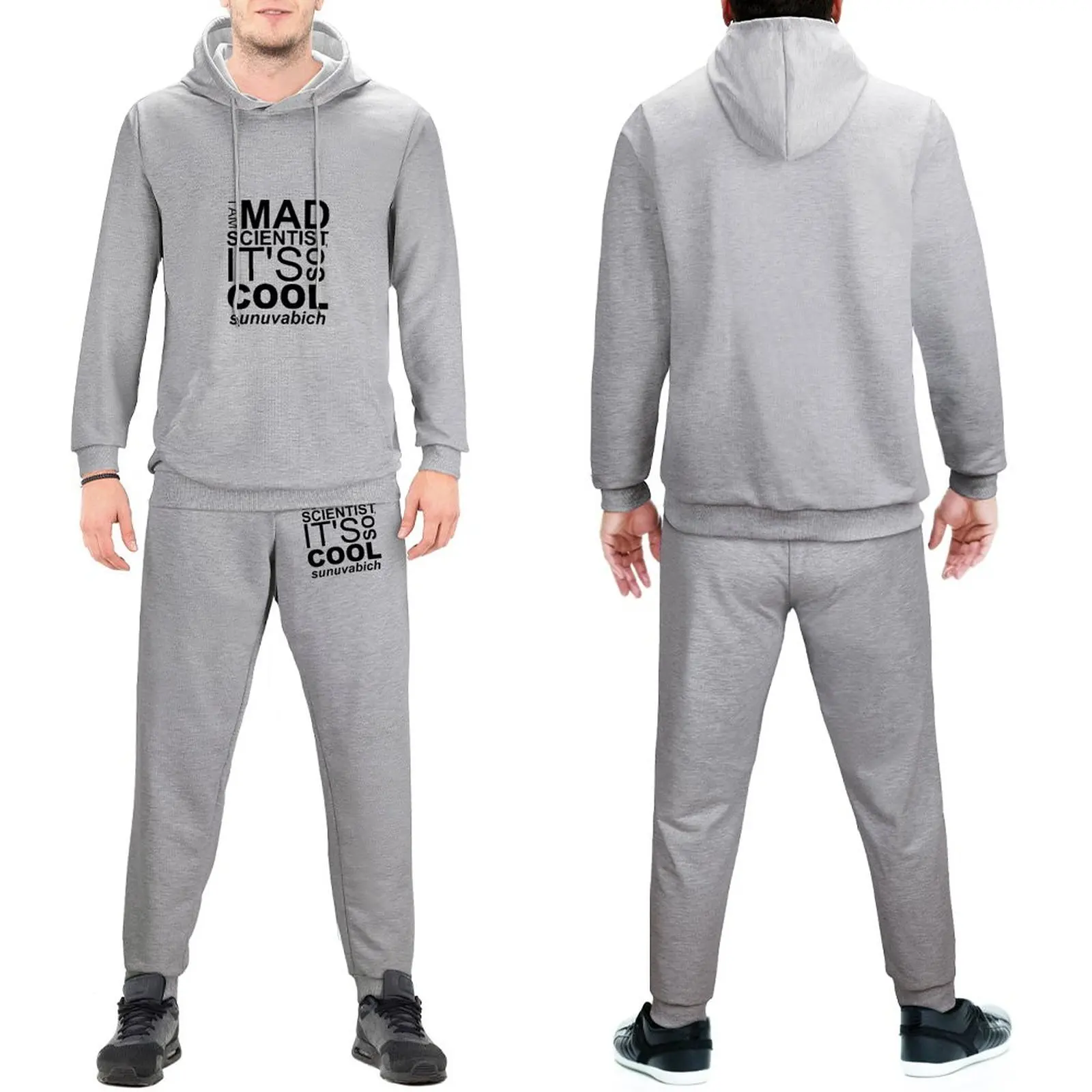 Steins Gate Mens Tracksuit Set I AM MAD SCIENTIST Men Sweatsuits Gym Sweatpants and Hoodie Set Style
Steins Gate Mens Tracksuit Set I AM MAD SCIENTIST Men Sweatsuits Gym Sweatpants and Hoodie Set Style