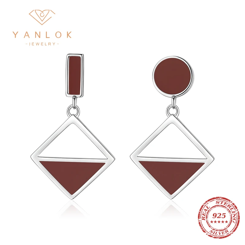 Женские серьги-подвески из серебра 925 пробы, с эмалью
Женские серьги-подвески из серебра 925 пробы, с эмалью