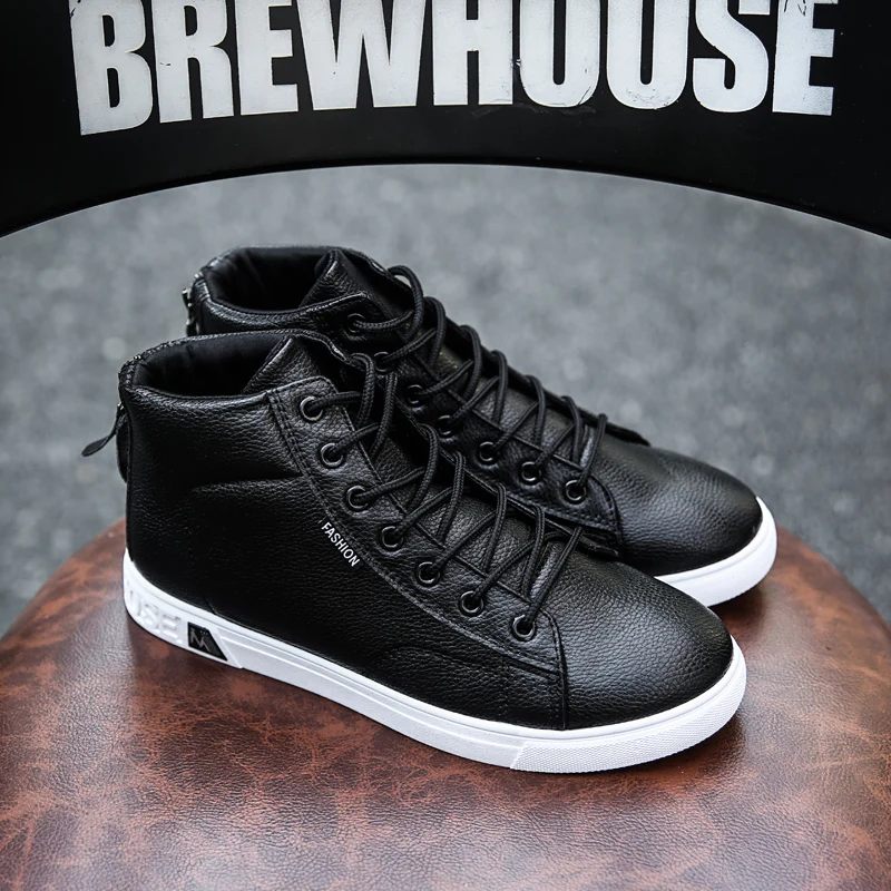 Autumn and Winter High-top Sneakers Youth Trend PU Lace Up Keep Warm Light Soft Men's Casual Daily Shoes Men's Fashion Sneakers
Autumn and Winter High-top Sneakers Youth Trend PU Lace Up Keep Warm Light Soft Men's Casual Daily Shoes Men's Fashion Sneakers