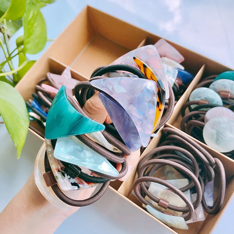 High-quality Women Simple Clips Hair Barrettes Acetate Blooming Fashion Headband Perfect Gift Sweet Hair Rope
High-quality Women Simple Clips Hair Barrettes Acetate Blooming Fashion Headband Perfect Gift Sweet Hair Rope