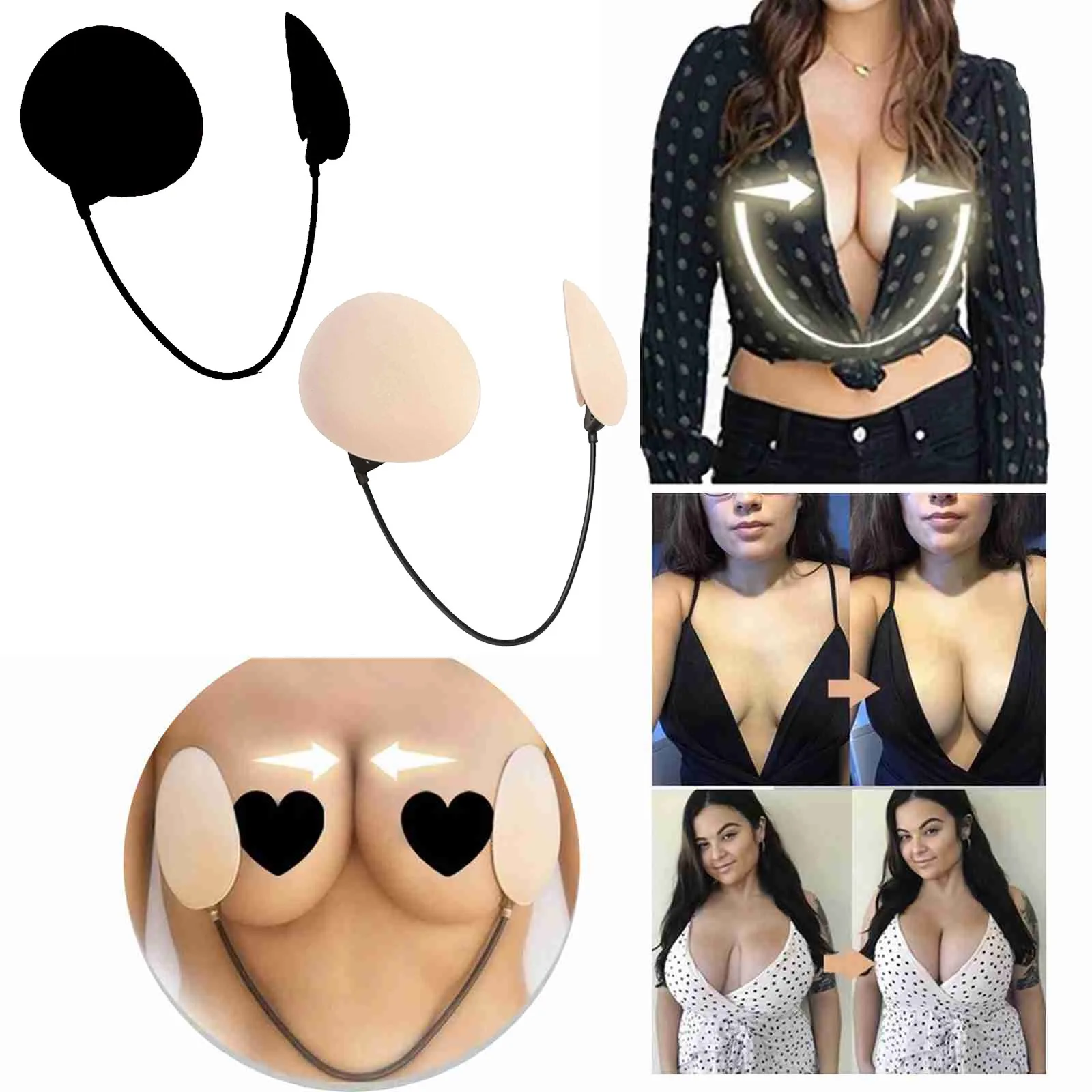 Summer Thin Gather Nipple Patch Underwear Accessories Deep Plunge Bra Kit Push-up Frontless Bra Backless & Strapless Bra
Summer Thin Gather Nipple Patch Underwear Accessories Deep Plunge Bra Kit Push-up Frontless Bra Backless & Strapless Bra