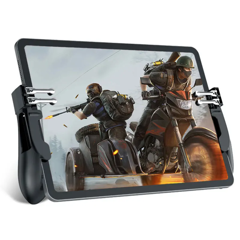 New H11 PUBG Gamepad Controller Six Finger Game Joystick Handle For Ipad Tablet L1R1 Fire Button Aim Key PUBG Trigger
New H11 PUBG Gamepad Controller Six Finger Game Joystick Handle For Ipad Tablet L1R1 Fire Button Aim Key PUBG Trigger