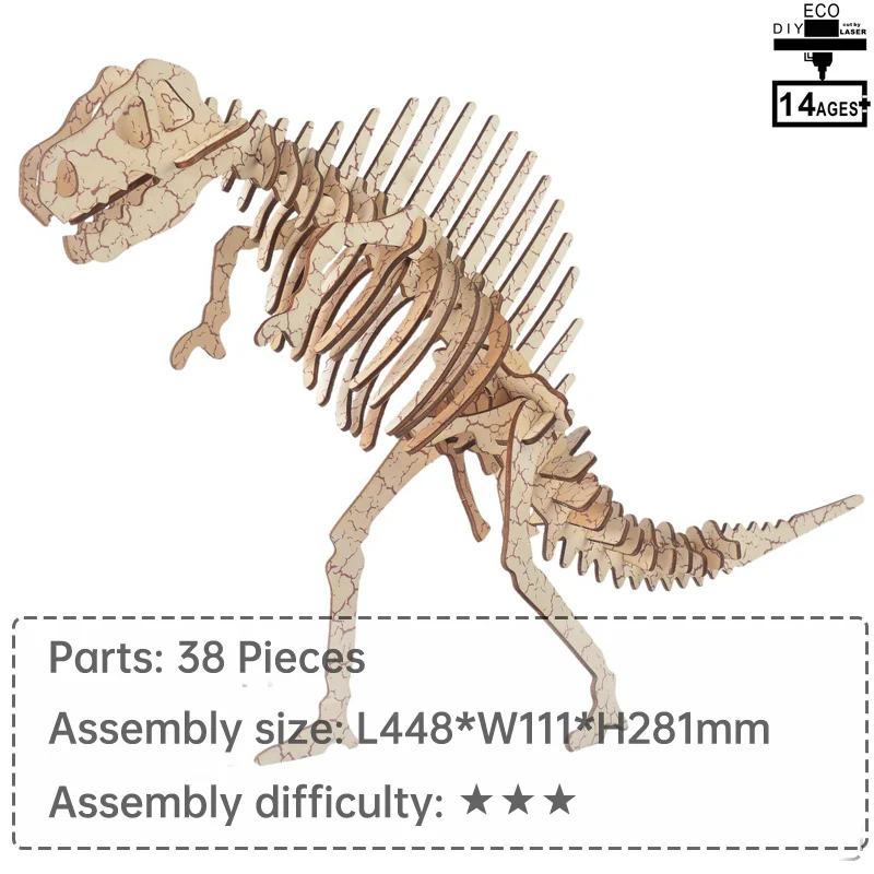 3D Spinosaurus puzzle learning toys for children wooden toys creative toys educational toys jigsaw puzzle DIY assembled toys
3D Spinosaurus puzzle learning toys for children wooden toys creative toys educational toys jigsaw puzzle DIY assembled toys
