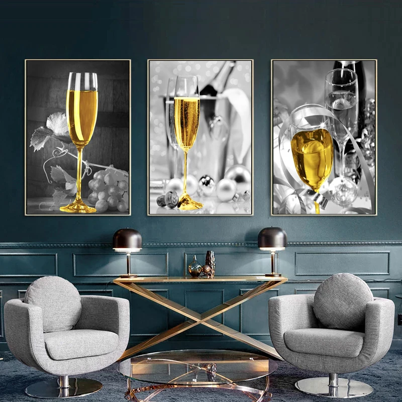 Moden Black and White Picture Wine Glass Canvas Paintings Wall Art Murals Posters and Prints Nordic Interior Decoration for Home
Moden Black and White Picture Wine Glass Canvas Paintings Wall Art Murals Posters and Prints Nordic Interior Decoration for Home