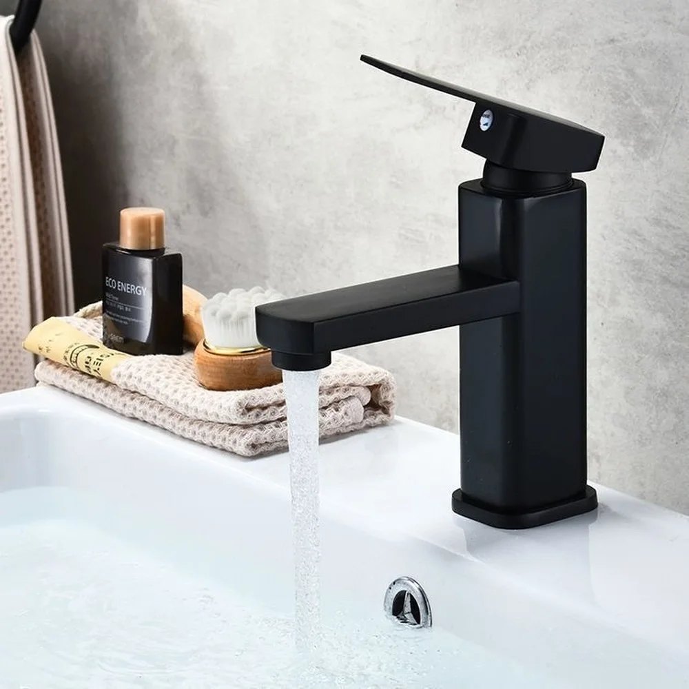 Electroplating Faucet Black Paint Bathroom Basin Faucet Hot and Cold Fine Copper Paint Kitchen Faucet Kitchen Accessories
Electroplating Faucet Black Paint Bathroom Basin Faucet Hot and Cold Fine Copper Paint Kitchen Faucet Kitchen Accessories