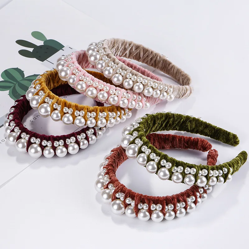 Nice Big Double Pearl Velvet Hairband for Women Velevt Crown Bezel Headband Winter Hair Hoop Band Hairpiece Hair Accessories
Nice Big Double Pearl Velvet Hairband for Women Velevt Crown Bezel Headband Winter Hair Hoop Band Hairpiece Hair Accessories