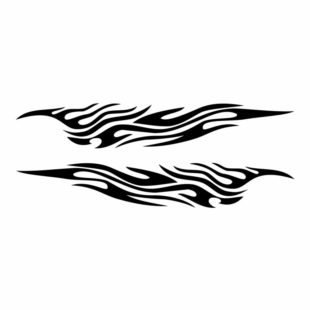 2 шт., автомобильные боковые наклейки с рисунком пламени 
2 шт., автомобильные боковые наклейки с рисунком пламени