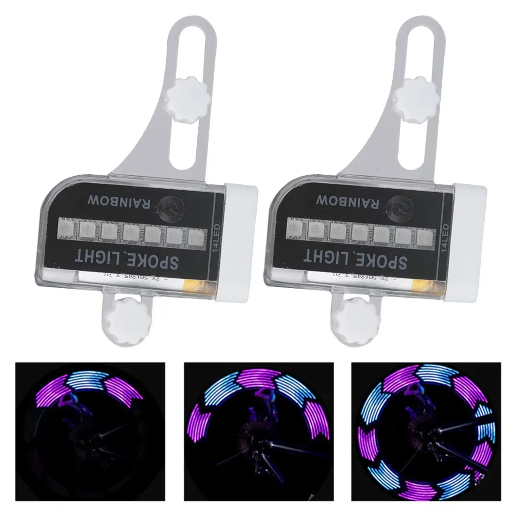 MTB Bicycle Spoke Lights Bike Tyre Tire Wheel Valve 14 LED Flash Signal Warning Lamp Road Folding Bike Decorations Cycling Parts
MTB Bicycle Spoke Lights Bike Tyre Tire Wheel Valve 14 LED Flash Signal Warning Lamp Road Folding Bike Decorations Cycling Parts