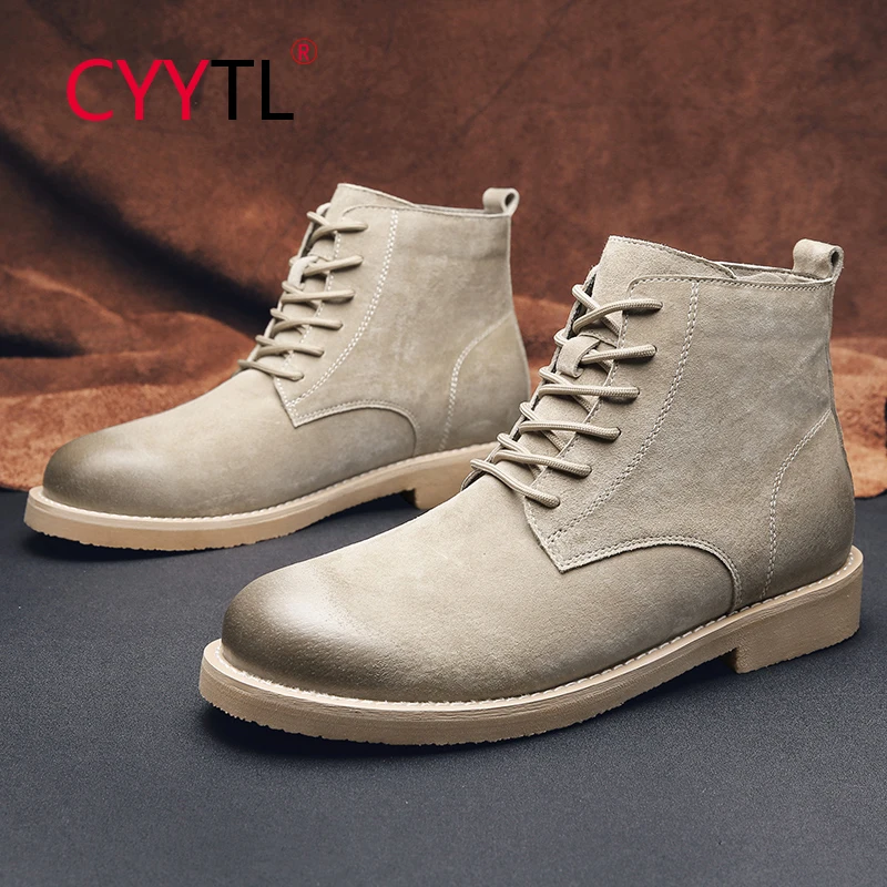 CYYTL Chelsea Lace-up Suede Boots for Men Leather Dress Business Waterproof Casual Shoes Chukka Male Walking Ankle Bootie
CYYTL Chelsea Lace-up Suede Boots for Men Leather Dress Business Waterproof Casual Shoes Chukka Male Walking Ankle Bootie