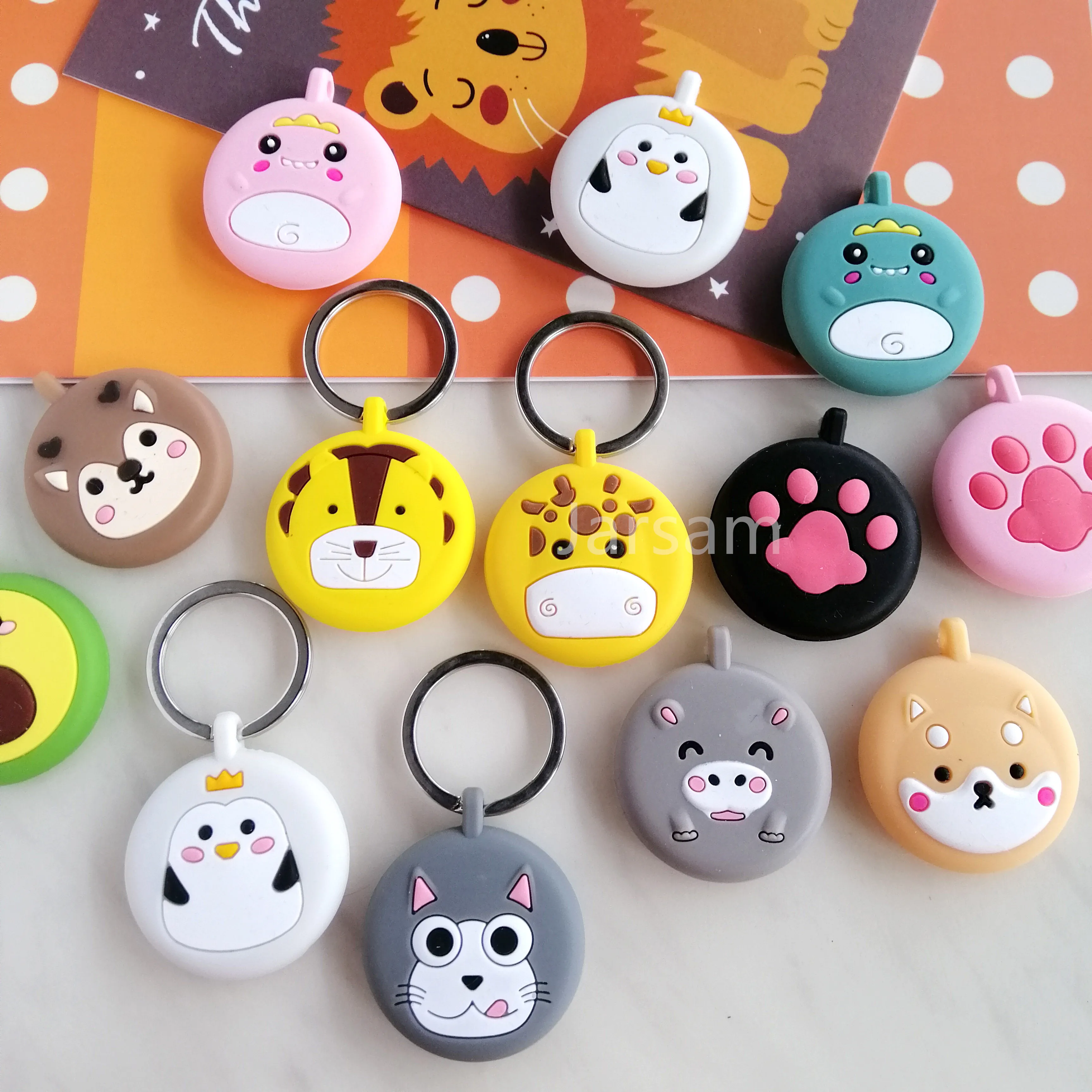 animal For AirTags case cute cartoon Protection Silicone soft Shell keychian For Air Tag accessories Protective
animal For AirTags case cute cartoon Protection Silicone soft Shell keychian For Air Tag accessories Protective