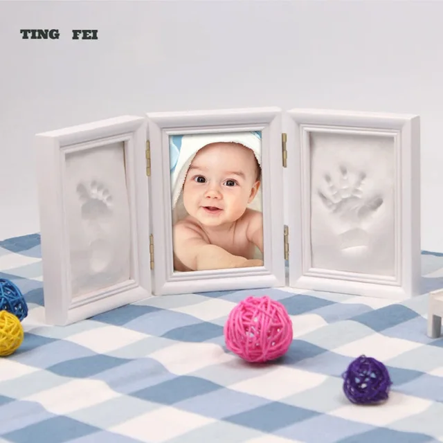 Фото новорожденных рамка детские формы отпечаток руки след 3D DIY мягкая глина Inkpad