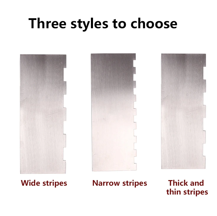 1pcs Striped Stainless Cream Scraper Irregular Teeth Edge DIY Scraper Cake Decorating Fondant Pastry Cutter Baking Spatulas Tool
1pcs Striped Stainless Cream Scraper Irregular Teeth Edge DIY Scraper Cake Decorating Fondant Pastry Cutter Baking Spatulas Tool