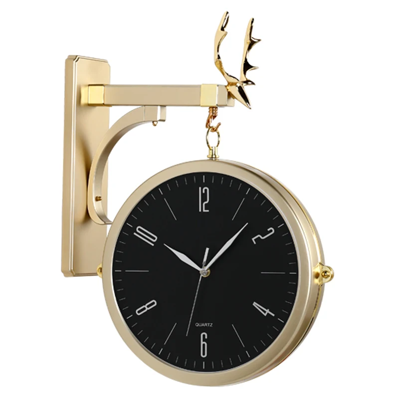 Nordic Double Sided Wall Clock Modern Design Simple Luxury Wall Watch Living Room Fashion Creativity Klok Home Decor EC50ZB
Nordic Double Sided Wall Clock Modern Design Simple Luxury Wall Watch Living Room Fashion Creativity Klok Home Decor EC50ZB