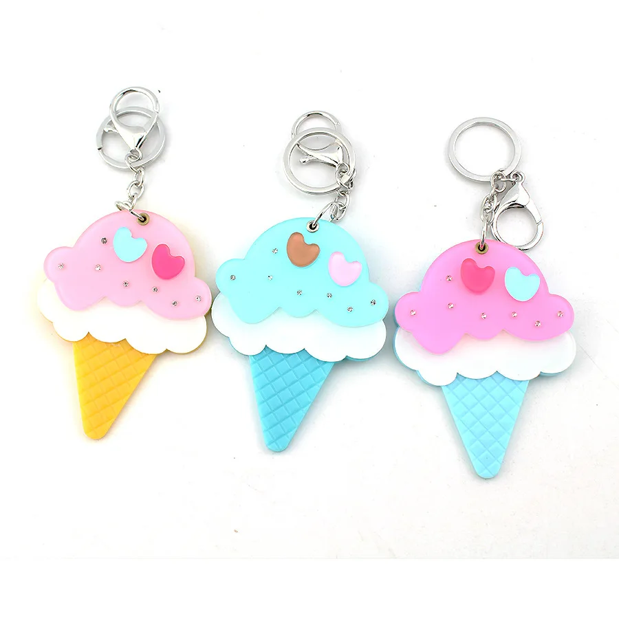 E-Ling keychain cute ice cream key ring flower mirror keychain female bag pendant for girl
E-Ling keychain cute ice cream key ring flower mirror keychain female bag pendant for girl