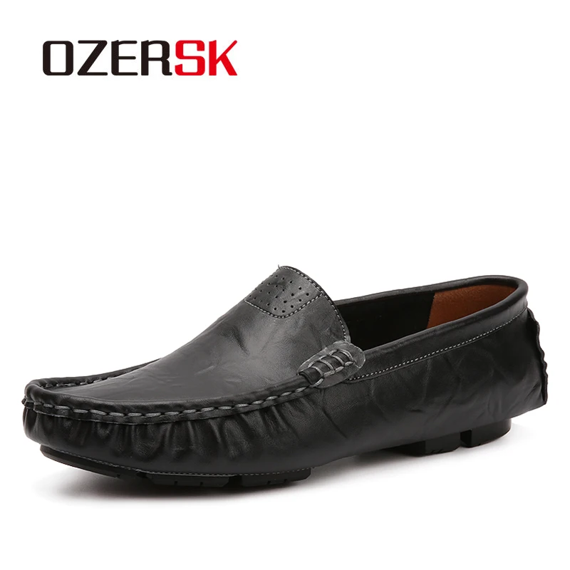 OZERSK Men Casual Shoes Genuine Leather Moccasins For Men High Quality Slip on Flats Loafers Fashion Driving Shoes Size 37~48
OZERSK Men Casual Shoes Genuine Leather Moccasins For Men High Quality Slip on Flats Loafers Fashion Driving Shoes Size 37~48
