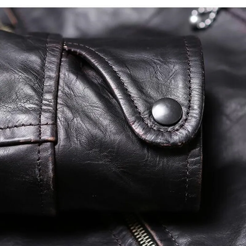 2021 Black Motorccyle Style Genuine Leather Jacket Men Large Size 3XL Real Natural Horsehide Spring Slim Fit Short Biker Coat
2021 Black Motorccyle Style Genuine Leather Jacket Men Large Size 3XL Real Natural Horsehide Spring Slim Fit Short Biker Coat