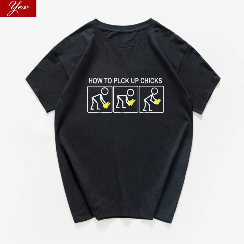 How to Pick Up Chicks Novelty funny t shirt men Graphic Sarcastic Pun tshirt men streeetwear cool hip hop Top Tee homme harajuku
How to Pick Up Chicks Novelty funny t shirt men Graphic Sarcastic Pun tshirt men streeetwear cool hip hop Top Tee homme harajuku