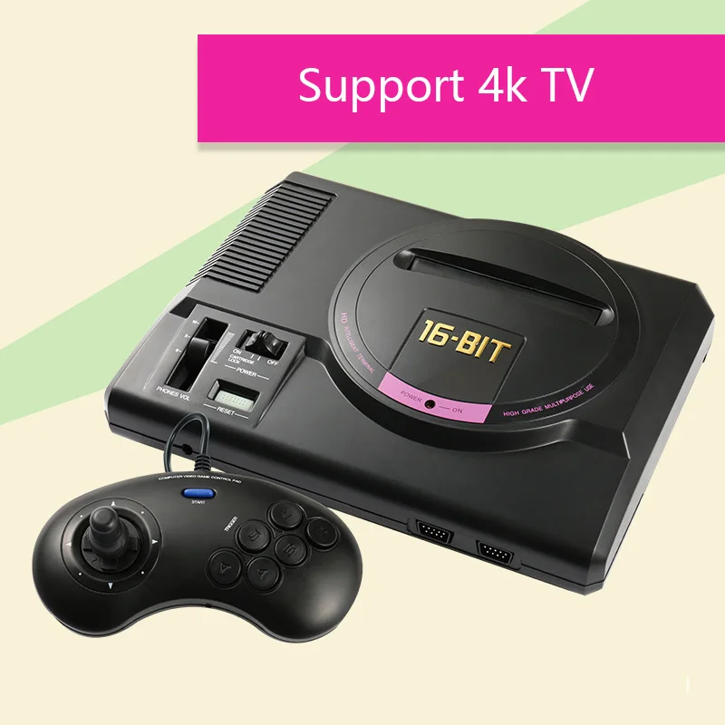 Coolbaby Nostalgic Video Game Console with Wireless Controller HD 16 bit Home Game Console Support Black Cartridge For Sega MD
Coolbaby Nostalgic Video Game Console with Wireless Controller HD 16 bit Home Game Console Support Black Cartridge For Sega MD