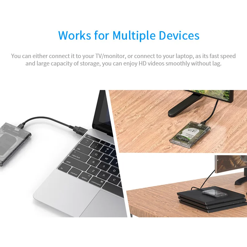 Wavlink USB 3.0 SSD Enclosure to SATA Hard Drive Docking Station UASP for 2.5" HDD SSD Up To 2TB 5Gbps External HDD Enclosure
Wavlink USB 3.0 SSD Enclosure to SATA Hard Drive Docking Station UASP for 2.5" HDD SSD Up To 2TB 5Gbps External HDD Enclosure