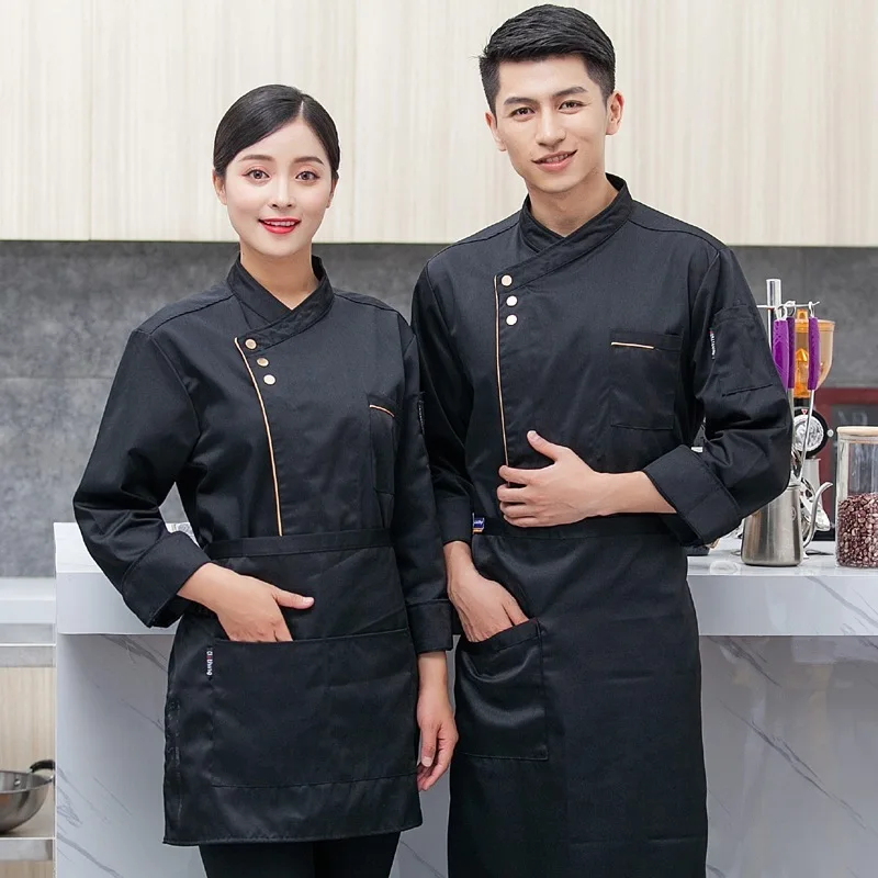 long sleeve autumn and winter clothes Chinese style suit hotel hotel hotel fattening up kitchen after chef's clothing
long sleeve autumn and winter clothes Chinese style suit hotel hotel hotel fattening up kitchen after chef's clothing