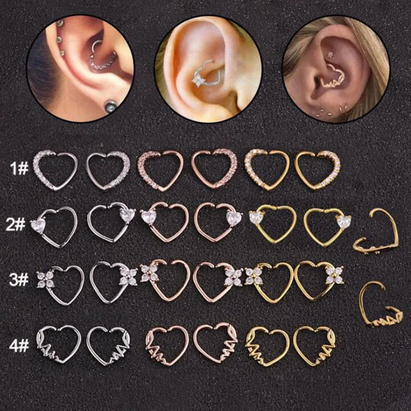 1PC Copper Heart Shape Nose Piercings Daith Piercings Septum Ear Cartilage Piercings Conch Piercings Body Jewelry пирсинг
1PC Copper Heart Shape Nose Piercings Daith Piercings Septum Ear Cartilage Piercings Conch Piercings Body Jewelry пирсинг
